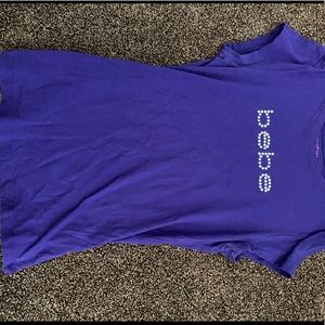 BEBE Purple Rhinestone Tee
